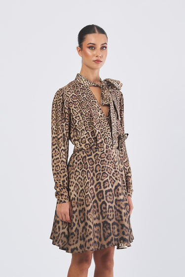 Abito alanis 5YGK28 7298A P1TO CHARMING LEOPARD GUESS BY MARCIANO