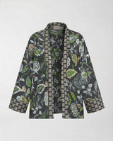 Kimono Emme Marella Emmatollo in Twill Stampato EMMATOLLO 261519104 002 FDO BLU/FIORE INDIANO EMME MARELLA 