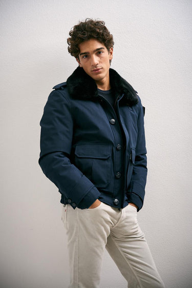 Giubbotto ward 25WBLUC05125-007283 888 BLU BLAUER