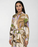 Abito Emme Marella Emmolmo in Popeline Stampato EMMOLMO 261522106 001 MACRO SABBIA EMME MARELLA 