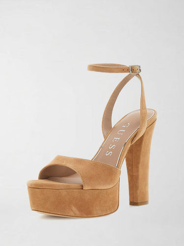 Sandali in suede Hitten FLPHIT SUE03 BROWN GUESS 