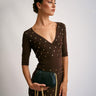 Abito di maglia AM26S57E2 AM26S57E2 EA3 COFFEE ELISABETTA FRANCHI