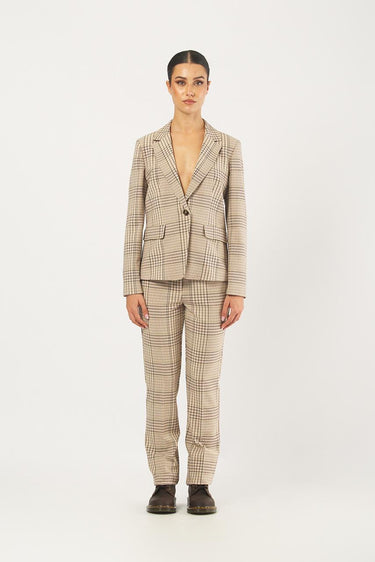 Giacca NUIT1 252504613 gabardine bistretch tinto filo fantasia NUIT1 252504613 003 CHECK PICCOLO EMME MARELLA 