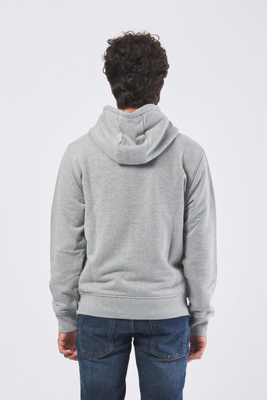 Felpa G8068500066N-84K1 con zip e cappuccio G8068500066N-84K1 013 GREY MELANGE TRUSSARDI