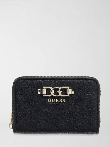 Portafoglio con Zip Donna Anise SWPD99 16140 BLACK LOGO GUESS 