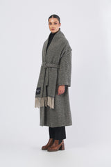 Cappotto ZENICA 25250160426  tweed lana/nylon ZENICA 25250160426 002 CHEVRON WEEKEND