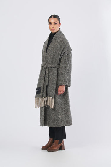 Cappotto ZENICA 25250160426  tweed lana/nylon ZENICA 25250160426 002 CHEVRON WEEKEND