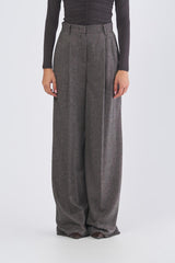 Pantalone ODILIA 252513610 flanella leggera misto lana ODILIA 252513610 007 NOCCIOLA EMME MARELLA 