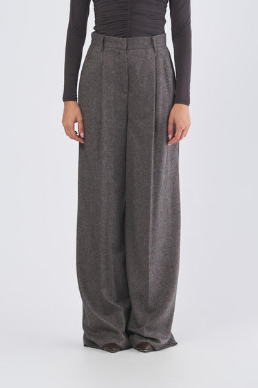 Pantalone ODILIA 252513610 flanella leggera misto lana ODILIA 252513610 007 NOCCIOLA EMME MARELLA 