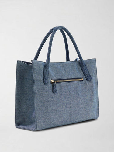 Borsa a mano Jodi Tote Blu Denim HWDM97 69220 DENIM MULTI GUESS 