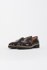 Mocassino GW181 forma 5719 suola sibilla GW181 MORO/CUOIO NINNI D.