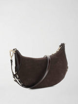 Mini tracolla in vera pelle Marsha HWSG95 01720 ESPRESSO GUESS 