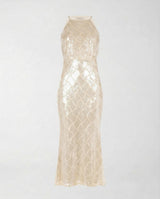 Abito Rinascimento con Paillettes CFC0020275002 B382 BEIGE CHIARO RINASCIMENTO 