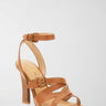 Sandali Donna Radela con Tacco in Pelle Marrone FLJRAD LEA03 BROWN GUESS 