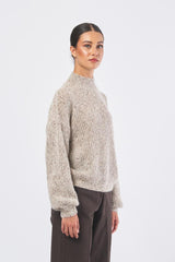 Maglia DELIA 25236633 fil. mohair alpaca bottonato DELIA 25236633 001 AVORIO MARELLA 