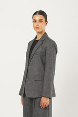 Blazer CALATE 252504607 flanella leggera misto lana CALATE 252504607 006 BIANCO/NERO EMME MARELLA 