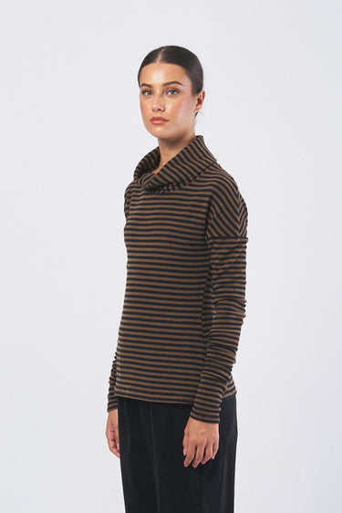 Maglia B14MS collo anello B14MS TABACCO NEIRAMI