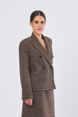 Blazer GERUSIA 25250460326 eff. shetland GERUSIA 25250460326 001 PIED DE POULE WEEKEND 