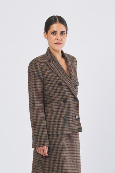 Blazer GERUSIA 25250460326 eff. shetland GERUSIA 25250460326 001 PIED DE POULE WEEKEND 