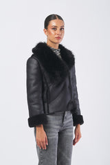 Giubbotto CFC0125123003 medio sfiancato CFC0125123003 B001 NERO RINASCIMENTO 