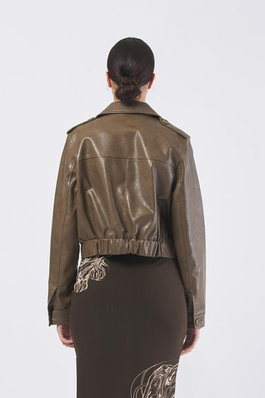 Giacca dora W5YL35 WHGW0 F1AX SILK TAUPE MULTI GUESS