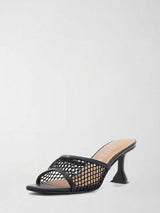 Scalzato Donna Nero con Rete e Tacco a Rocchetto FLJKBA FAB03 BLACK GUESS