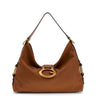 BORSA A TRACOLLA CAMDEN EFFETTO PELLE MARTELLATA HWBB93 08180 COGNAC GUESS 