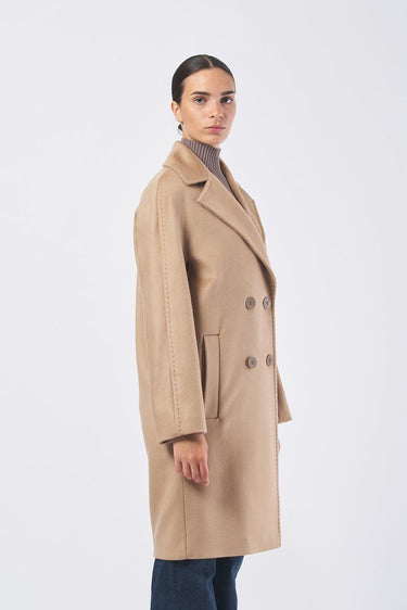 Cappotto AGENDA 25260160816  drap pura lana AGENDA 25260160816 006 CAMMELLO MAX MARA