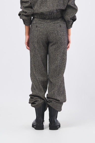 Pantalone TURBIGO 252313608 diagonale misto lana effetto tweed TURBIGO 252313608 001 MARRONE/BEIGE MARELLA