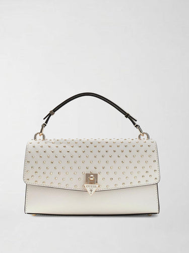 Borsa a tracolla Patsie con borchie HWZE99 19200 OFF WHITE GUESS 