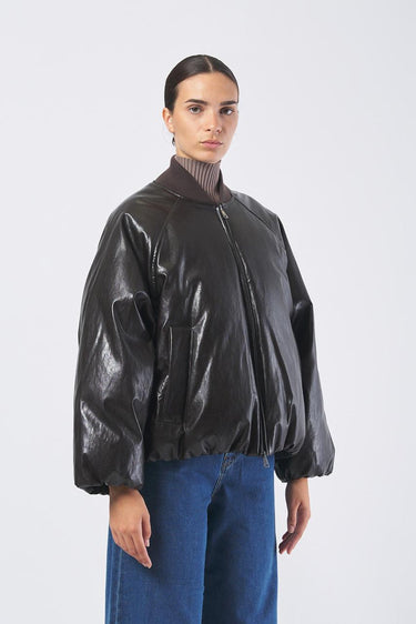 Imbottito POTENTE 25254860426  corto soft rind eff. invecchiato POTENTE 25254860426 001 CIOCCOLATO WEEKEND