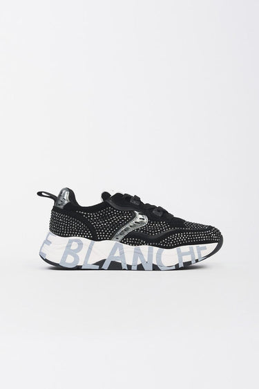 club105 2017475-20 0A01 BLACK+STRASS VOILE BLANCHE