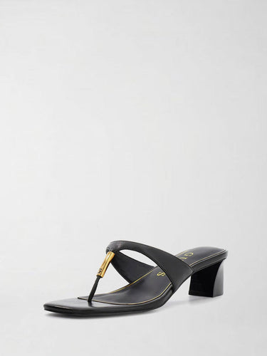 Sandalo Yaiza in pelle Nero FLJYZA LEA03 BLACK GUESS 