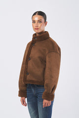 Capospalla reversibile ecocamoscio VICENZA 252545603 VICENZA 252545603 002 COGNAC EMME MARELLA 