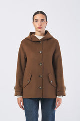 Giaccone NEWPORT 252108603 doppio misto lana NEWPORT 252108603 003 FANGO PENNY BLACK