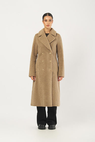 Cappotto laila W5BL62 W4190 G1L7 FOAMY TAUPE GUESS 
