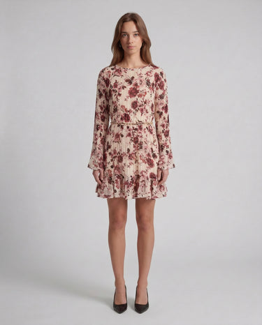 Vestito Guess Ilenia - Design plissettato con cintura W6RK37 WJ712 PM66 SAFARI BLOOM PRINT GUESS 