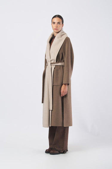 Cappotto CP0564150975 double bicolore CP0564150975 220 TERRA SEVENTY 