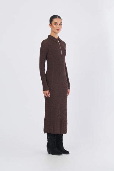 Abito EDDA 252362601 jersey cloquè EDDA 252362601 005 MARRONE MARELLA 
