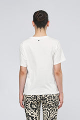 T-shirt CABINA 2515971041 jersey di cotone ricami vari CABINA 2515971041 002 OFF WEEKEND 