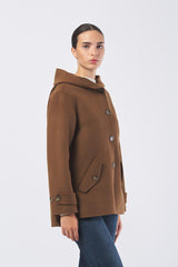 Giaccone NEWPORT 252108603 doppio misto lana NEWPORT 252108603 003 FANGO PENNY BLACK 