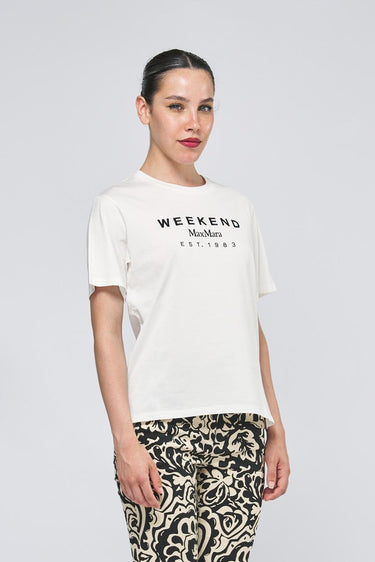 T-shirt CABINA 2515971041 jersey di cotone ricami vari CABINA 2515971041 002 OFF WEEKEND 