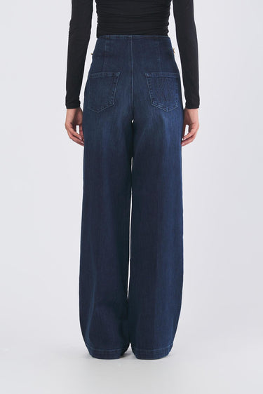 Jeans STAFF gamba larga STAFF 0473 LAVAGGIO BLU SCURO NENETTE