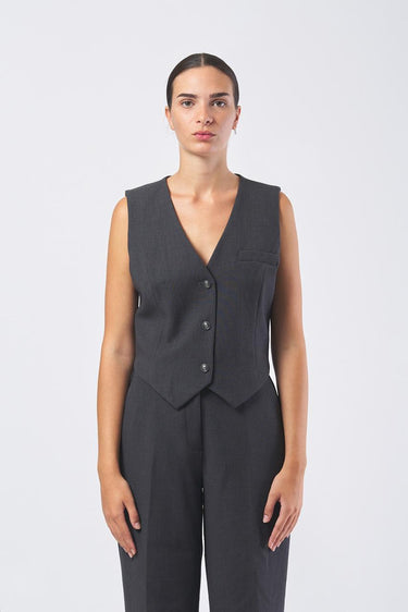 Gilet joandra W5BH51 W2402 G912 DARK GREY MELANGE GUESS