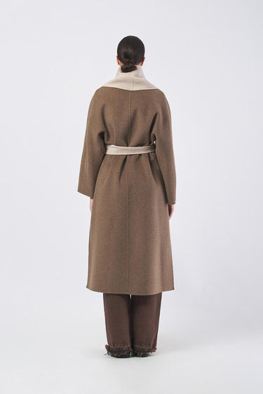 Cappotto CP0564150975 double bicolore CP0564150975 220 TERRA SEVENTY 