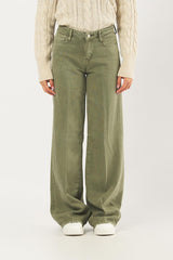 Jeans W5RA96 WFD53 palazzo W5RA96 WFD53 G831 LICHEN LEAF GREEN GUESS 
