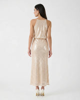 Abito Rinascimento con Paillettes CFC0020275002 B382 BEIGE CHIARO RINASCIMENTO 
