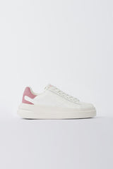 Sneaker elbina FLJELB LEA12 FLJELB LEA12 WHITE PINK GUESS 