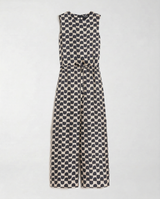 Tuta in Seta Stampata Regular Fit SMMRONCHI 26192410236 001 BLUE/NERO MAX MARA 
