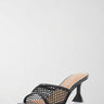 Scalzato Donna Nero con Rete e Tacco a Rocchetto FLJKBA FAB03 BLACK GUESS 